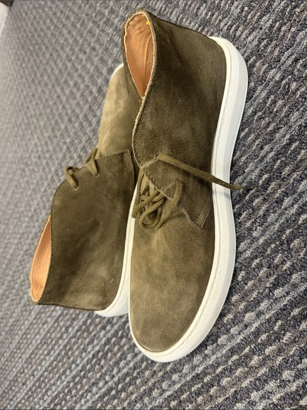 Men's Astorflex Chukka Boots - Casual Lace-Up Size 12 Forest Green